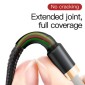 Baseus Lightning Cafule Cable 2A, 3m Χρυσό/Μαύρο (CALKLF-RV1)