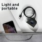 Baseus HUB Τετράγωνο στρογγυλό 4in1 Προσαρμογέας USB USB3.0*1 + USB2.0*3 1m Μαύρο (CAHUB-AY01)