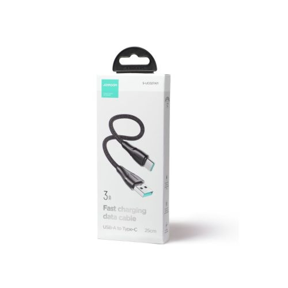 Joyroom Type-C - Καλώδιο γρήγορης φόρτισης σειράς Lightning A10 PD 20W, 0,25 m, Μαύρο (S-CL020A11)