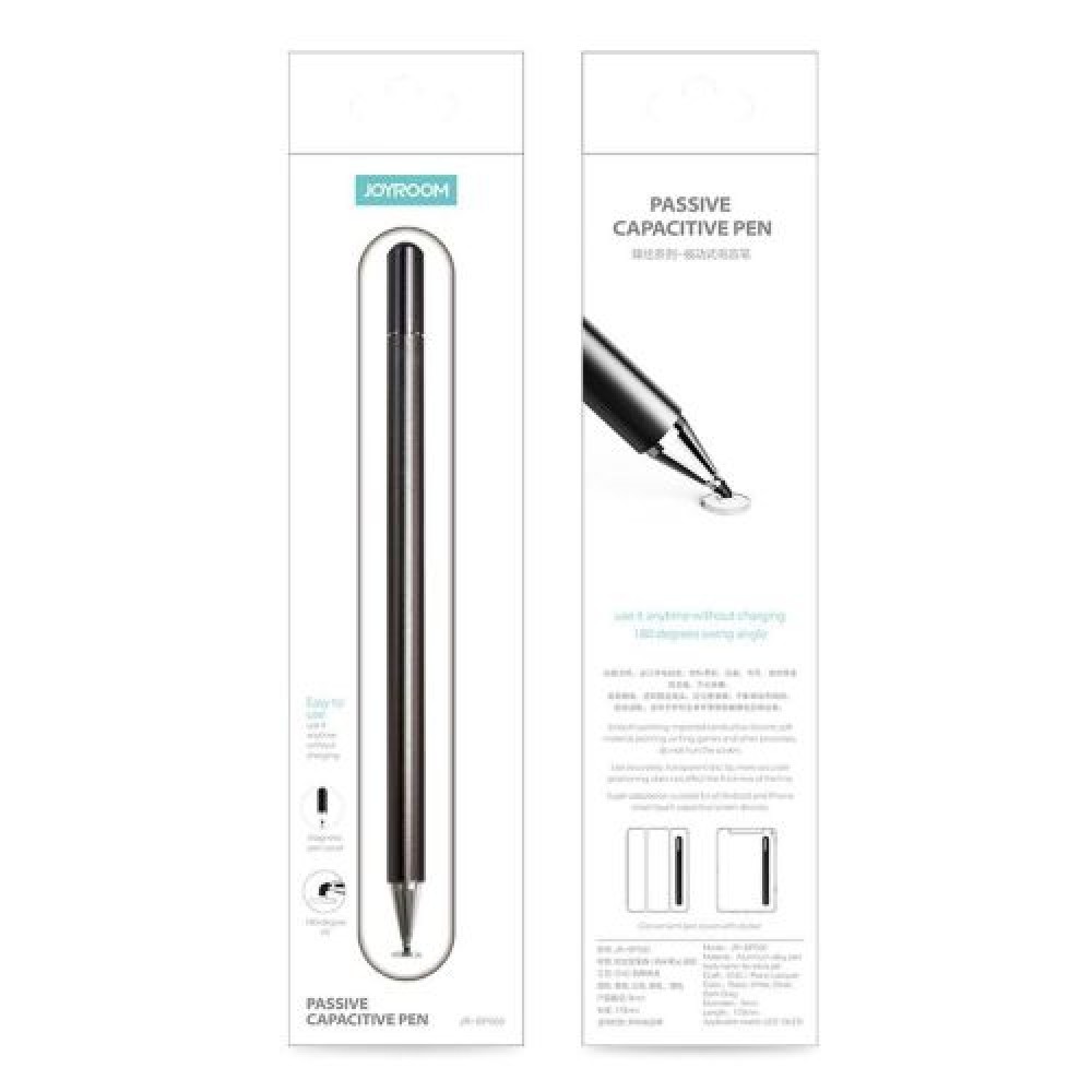 Joyroom Tablet λογ.Excellent Series Stylus Pen για οθόνη αφής με 3 αντικαταστάσιμες μύτες, Μαύρο (JR-BP560S)