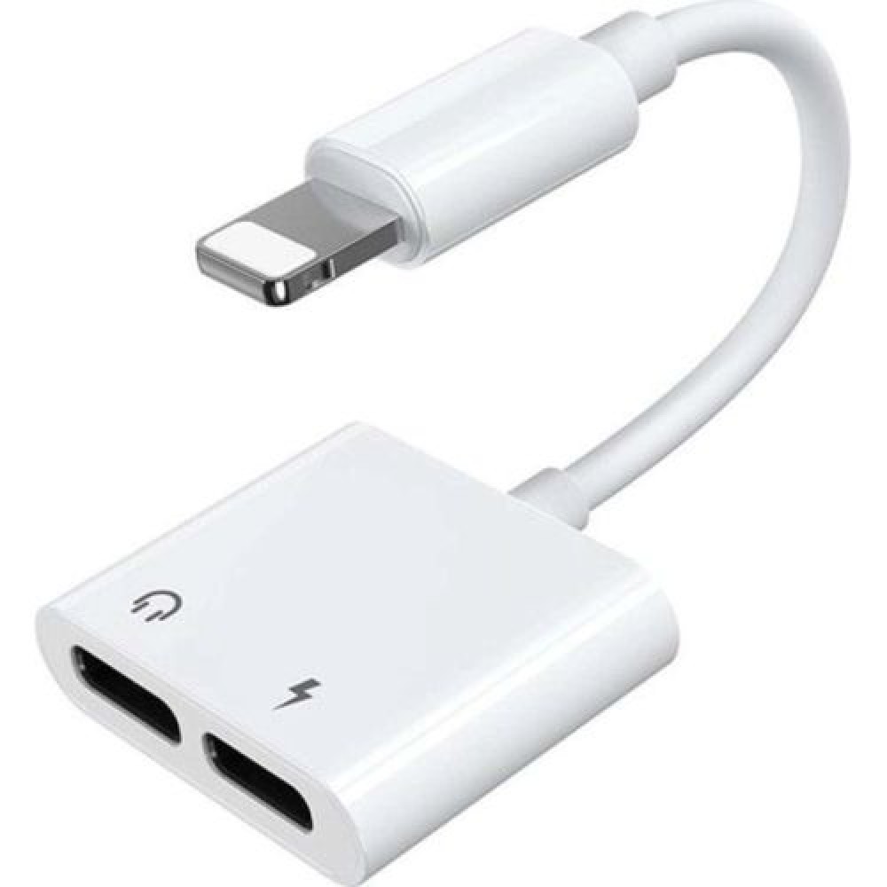 Προσαρμογέας Joyroom Lightning σε Lightnig/Lightnig, 0,12m, Λευκό (S-Y104)