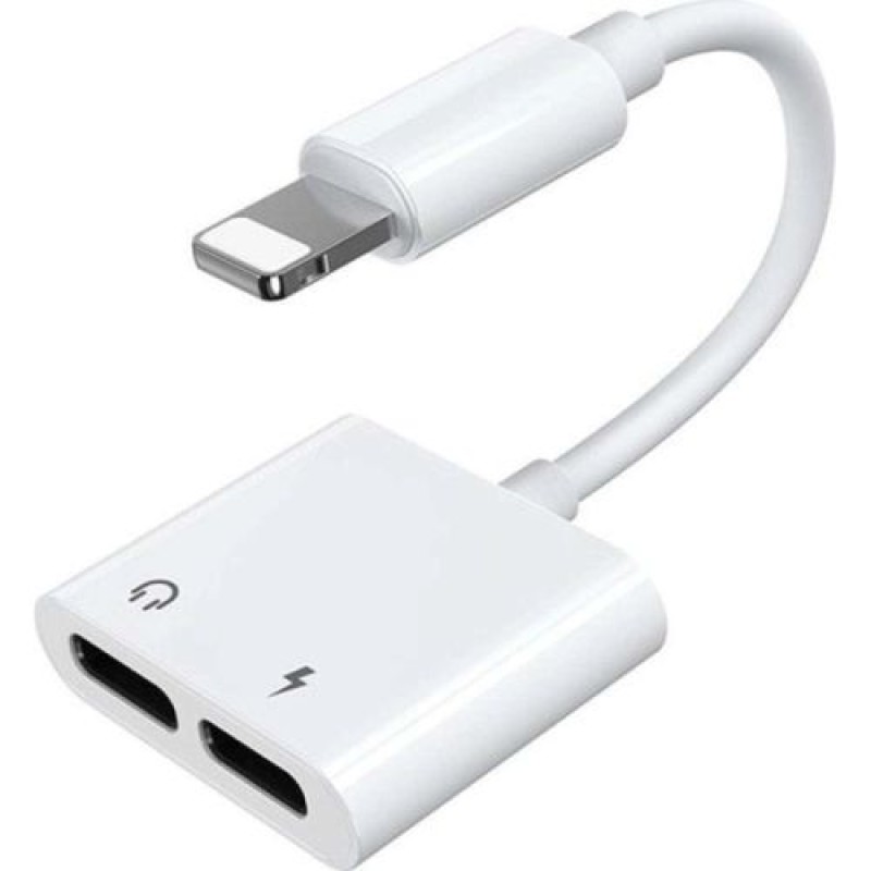 Προσαρμογέας Joyroom Lightning σε Lightnig/Lightnig, 0,12m, Λευκό (S-Y104)