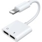 Προσαρμογέας Joyroom Lightning σε Lightnig/Lightnig, 0,12m, Λευκό (S-Y104)