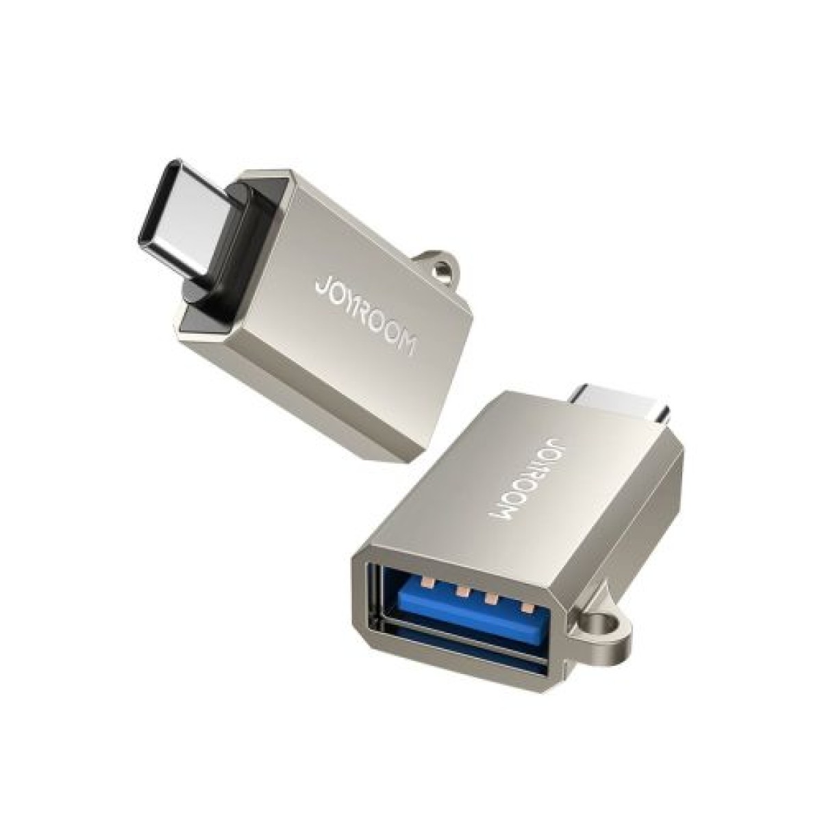 Προσαρμογέας Joyroom, Αρσενικό Type-C 3.2 σε Θηλυκό USB με κρίκο με κορδόνι, Ασημί (S-H151)