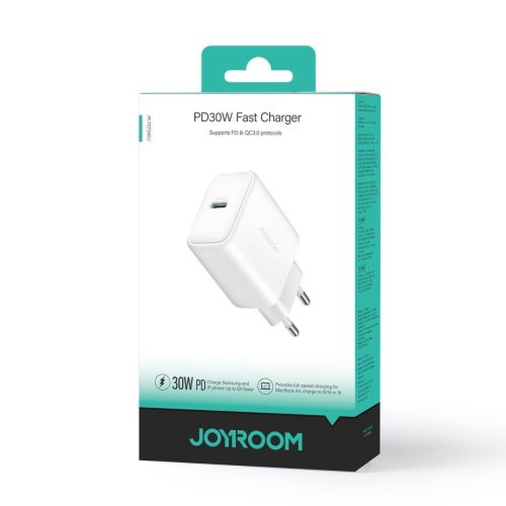 Joyroom Travel Charger Type-C.PD 30W, SFC, PPS, Λευκό (JR-TCF24)