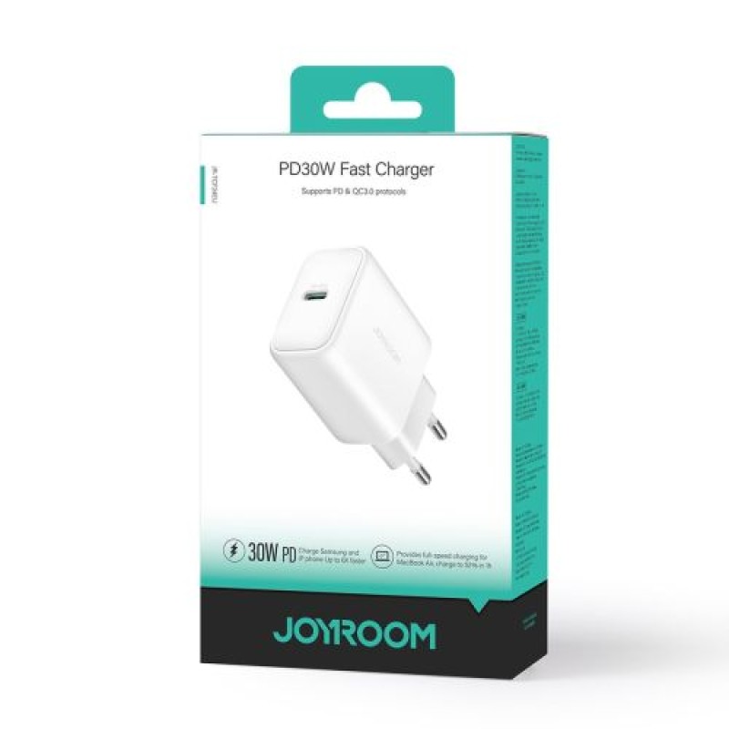 Joyroom Travel Charger Type-C.PD 30W, SFC, PPS, Λευκό (JR-TCF24)
