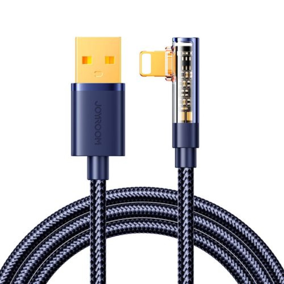 Καλώδιο παιχνιδιών Joyroom Lighning (Γωνία) - Καλώδιο USB (ευθεία) 2.4A, 480mb/s, 1.2m, Μπλε (S-UL012A6)