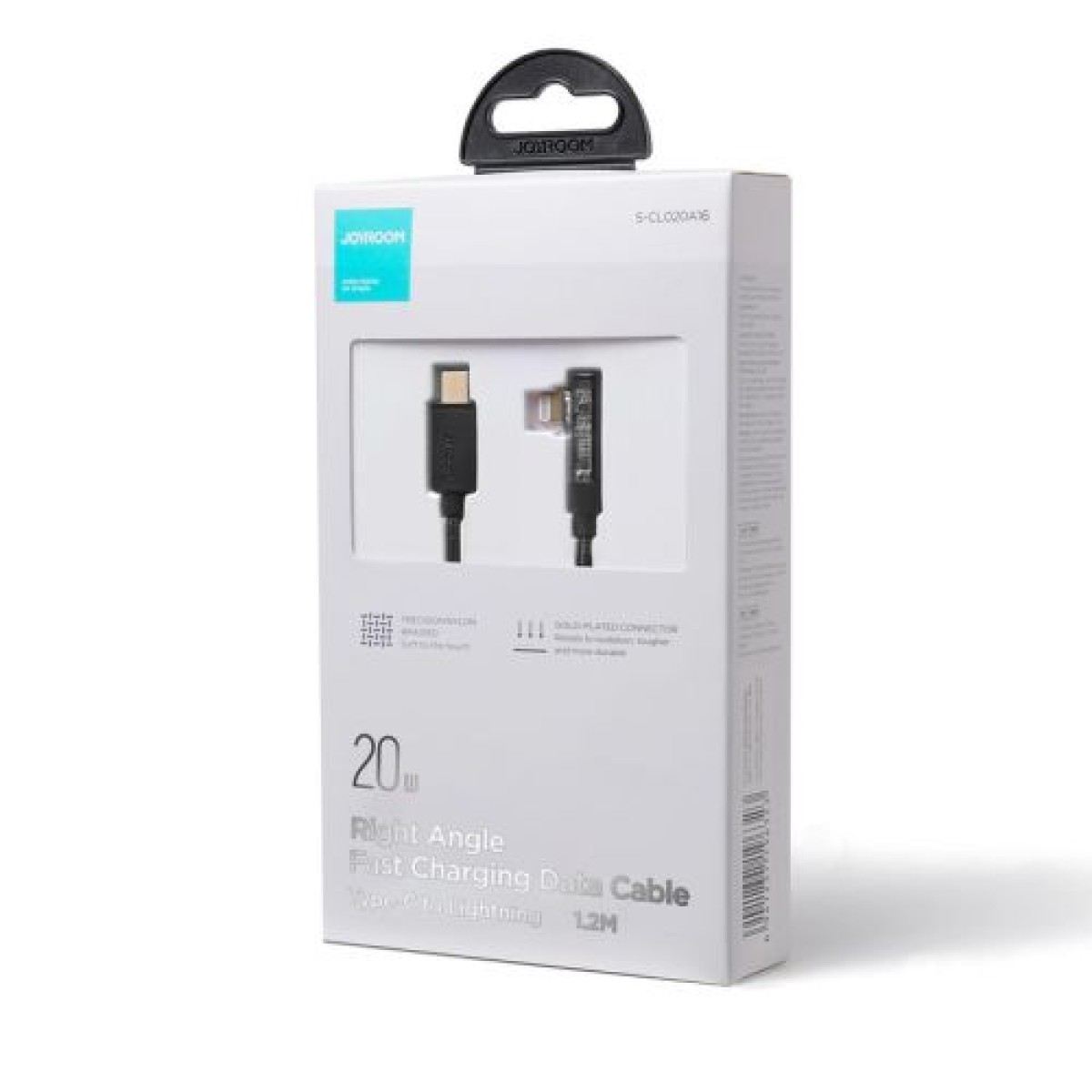 Καλώδιο παιχνιδιών Joyroom Lightning (Angled) - Καλώδιο USB (Straight) 20W, 480mb/s, 1,2m, Μαύρο (S-CL020A6)
