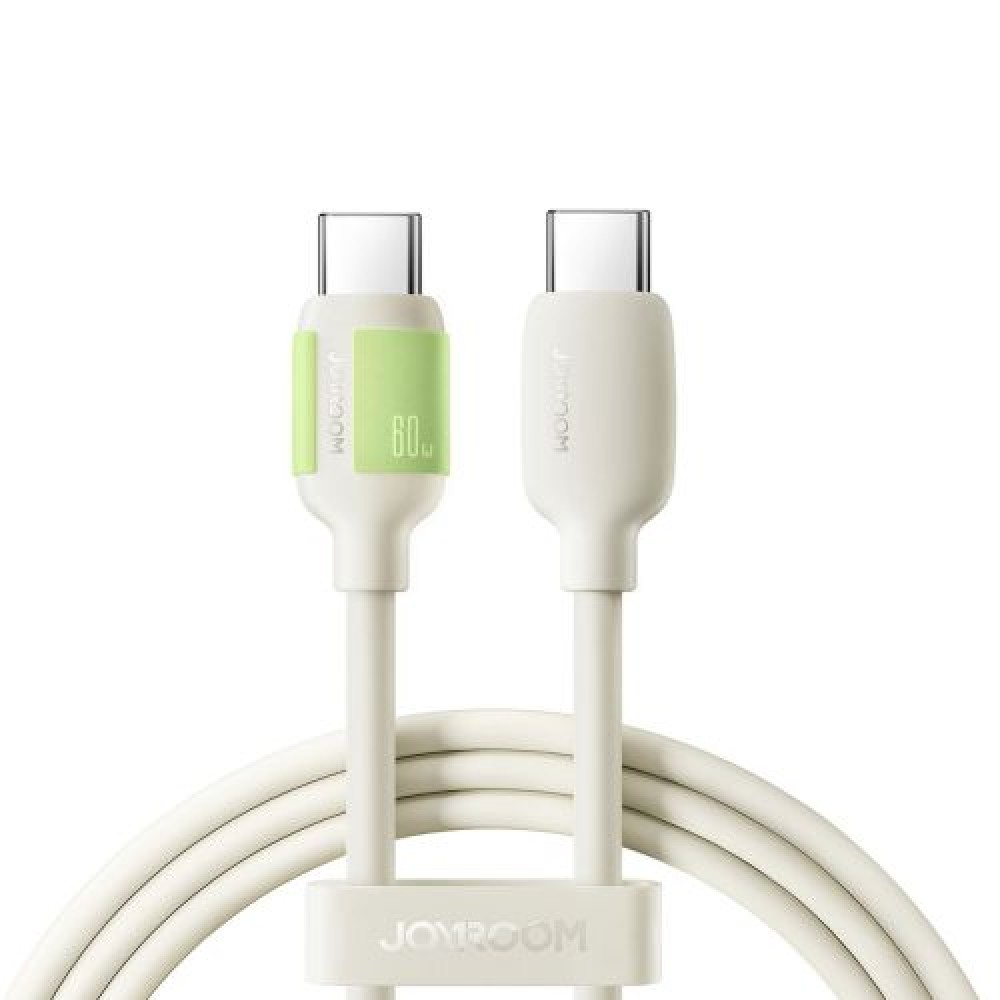 Joyroom Type-C - Type-C Fluorescent Series Cable A53, 60W, 2m, Beige (S-A53)