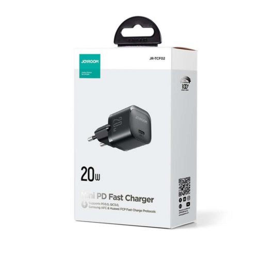 Joyroom Travel Charger Mini Type-C, PD 20W, Μαύρο (JR-TCF02)