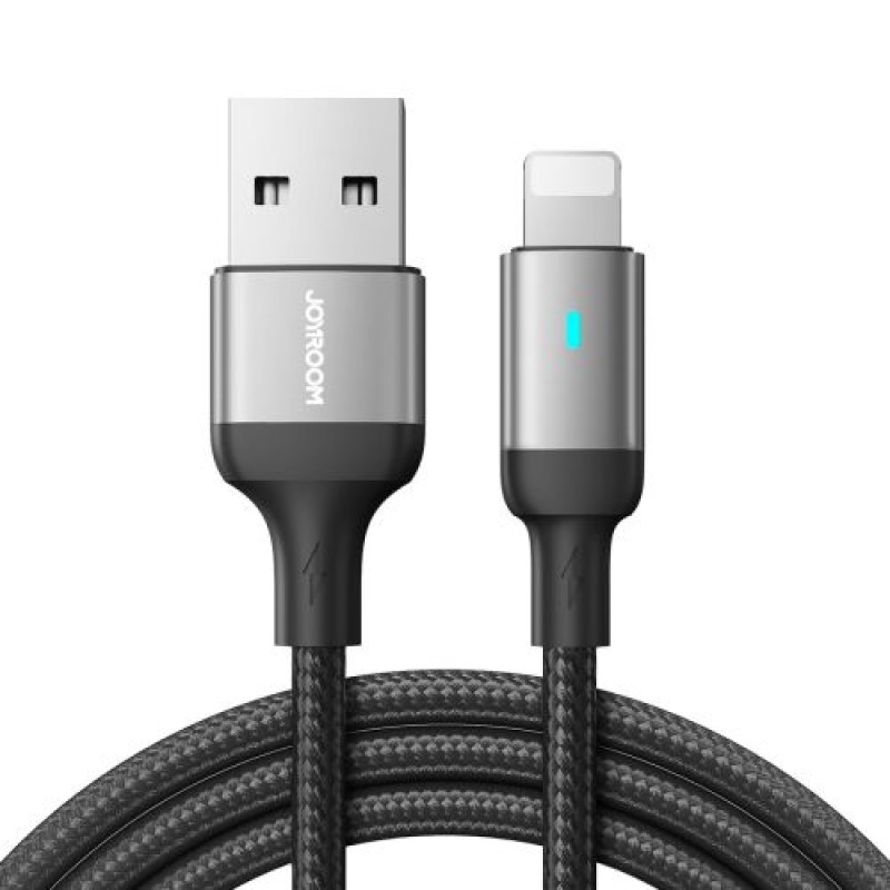 Joyroom USB - Καλώδιο Lightning, 2.4A, 1.2m, Μαύρο (S-UL012A10)