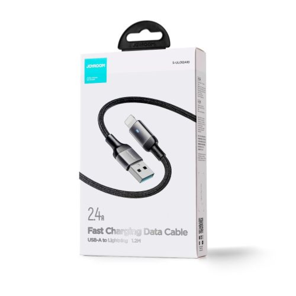 Joyroom USB - Καλώδιο Lightning, 2.4A, 1.2m, Μαύρο (S-UL012A10)