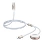 Ασύρματος φορτιστής Apple Watch Joyroom με καλώδιο Type-C και Lightning 1,5m, 3,5W, Λευκό (S-IW012)