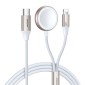 Ασύρματος φορτιστής Apple Watch Joyroom με καλώδιο Type-C και Lightning 1,5m, 3,5W, Λευκό (S-IW012)