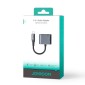 Joyroom Adapter DAC 2-σε-1 Lightning to Lightning/ Lightning, 60W, 0,12m, Μαύρο (JR-SY-L02)
