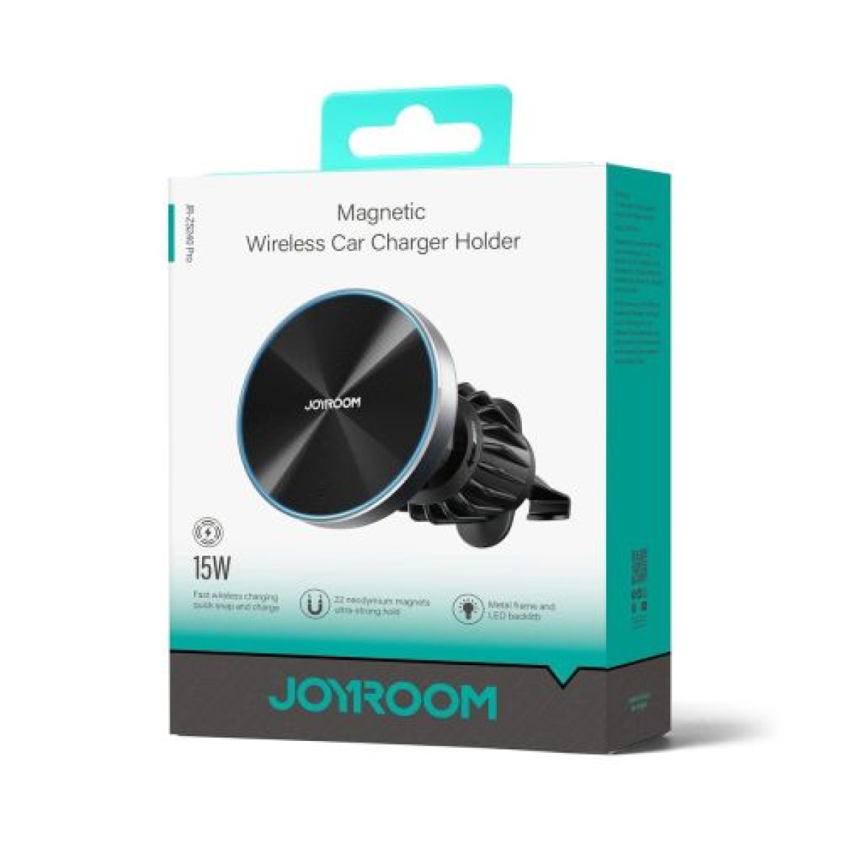 Joyroom Car Mount Wireless Charger (έκδοση Airvent) 4,7 - 6,8 ιντσών 15W, Μαύρος (JR-ZS240-PRO)