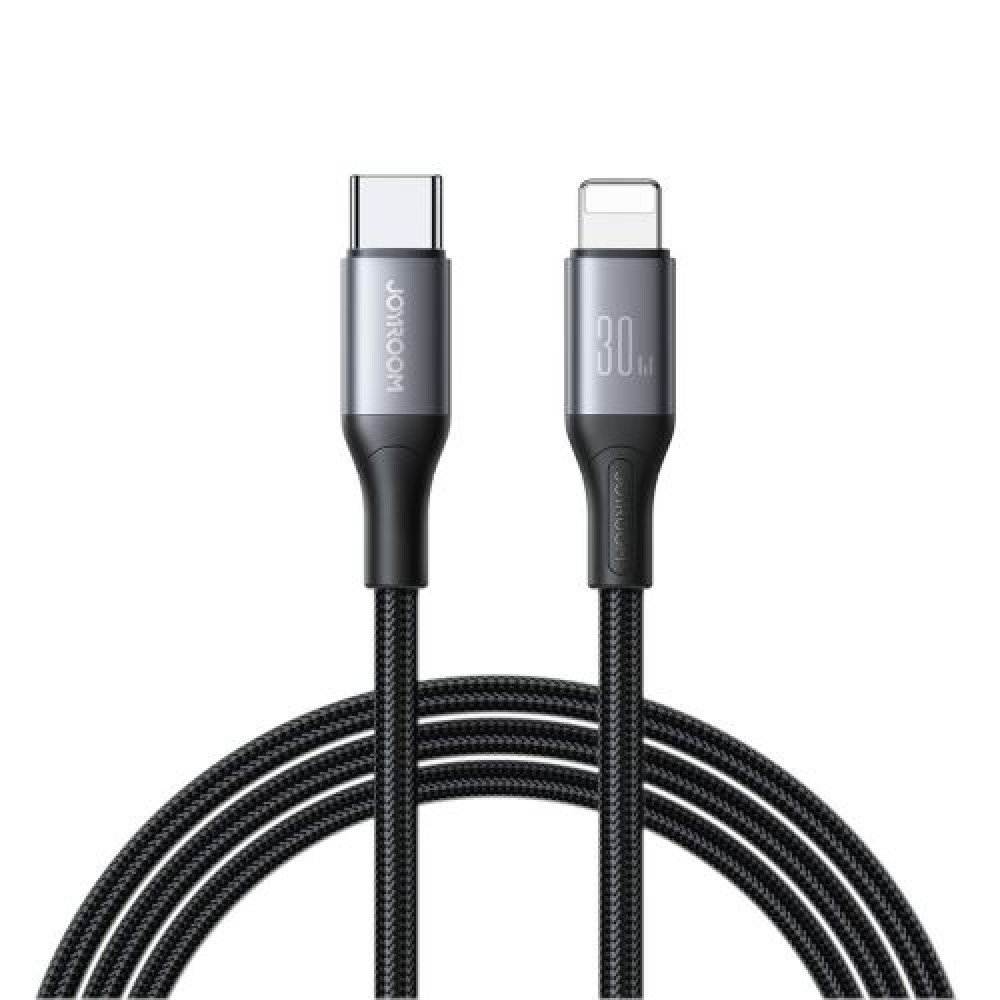 Joyroom Type-C - Lightning Cable Flash Series Cable A28, 30W, 480mb/s, 1m, Μαύρο (S-A28_CLB1)