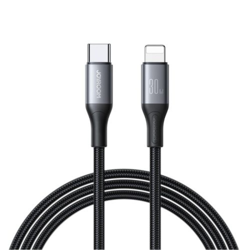 Joyroom Type-C - Lightning Cable Flash Series Cable A28, 30W, 480mb/s, 1m, Μαύρο (S-A28_CLB1)