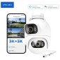 Xiaomi IMILAB EC6 Pro Floodlight Διπλή κάμερα ασφαλείας εξωτερικού χώρου 3K+3K Λευκό EU CMSXJ68A3K