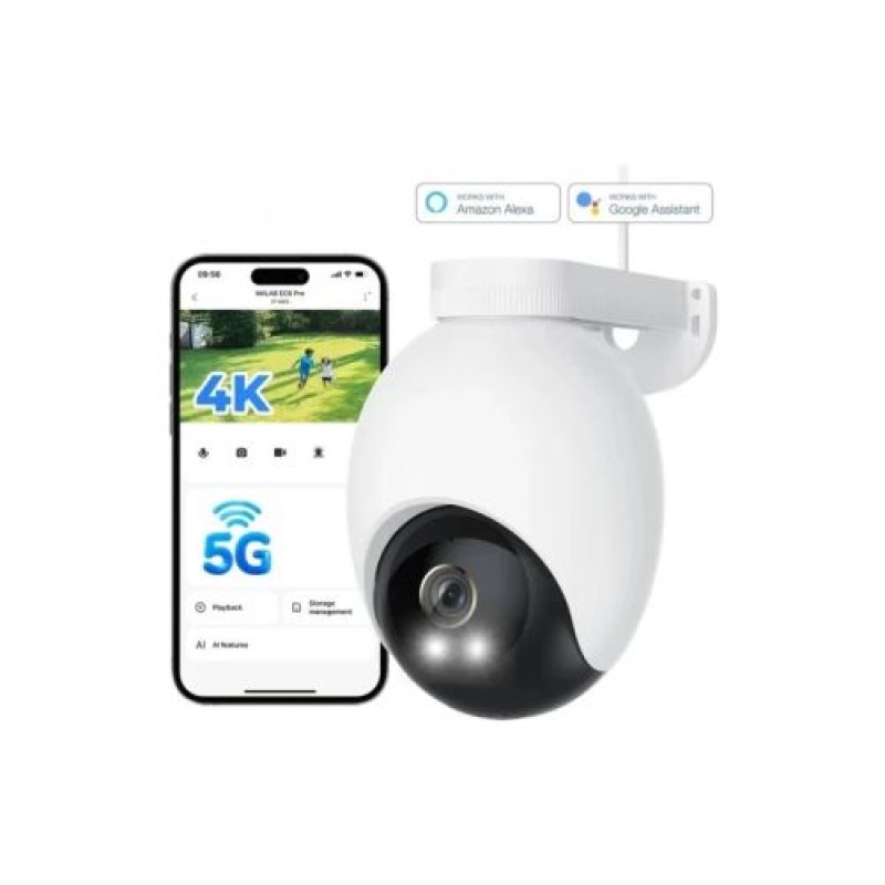Κάμερα ασφαλείας εξωτερικού χώρου Xiaomi IMILAB EC6 Pro Floodlight 4K Λευκό EU CMSXJ120A