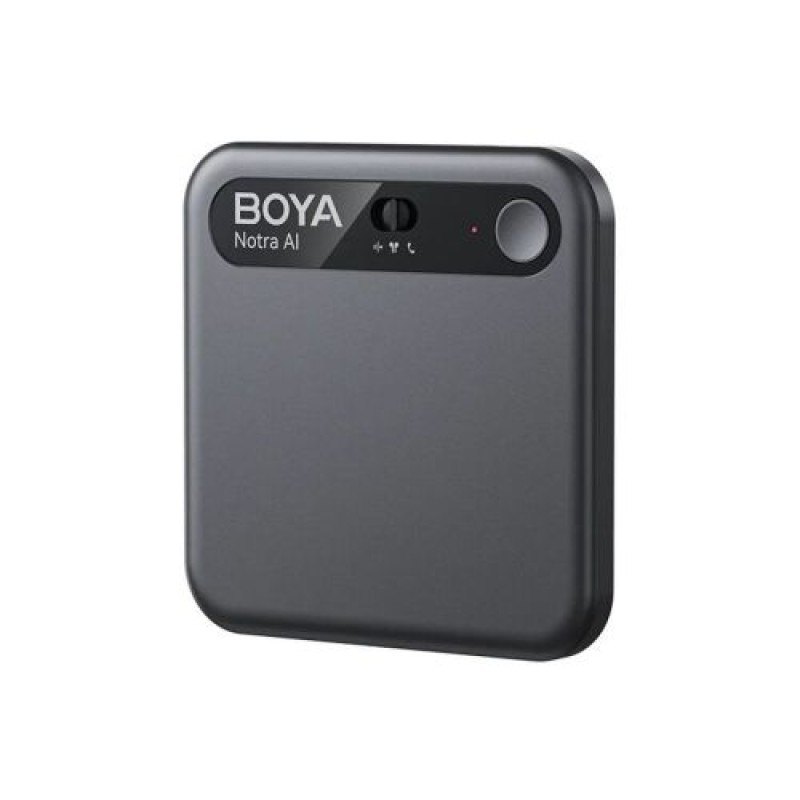 BOYA Notra AI Powered Audio Transcripter, Summanizer και ασύρματη συσκευή εγγραφής σημειώσεων, 64GB, Black EU