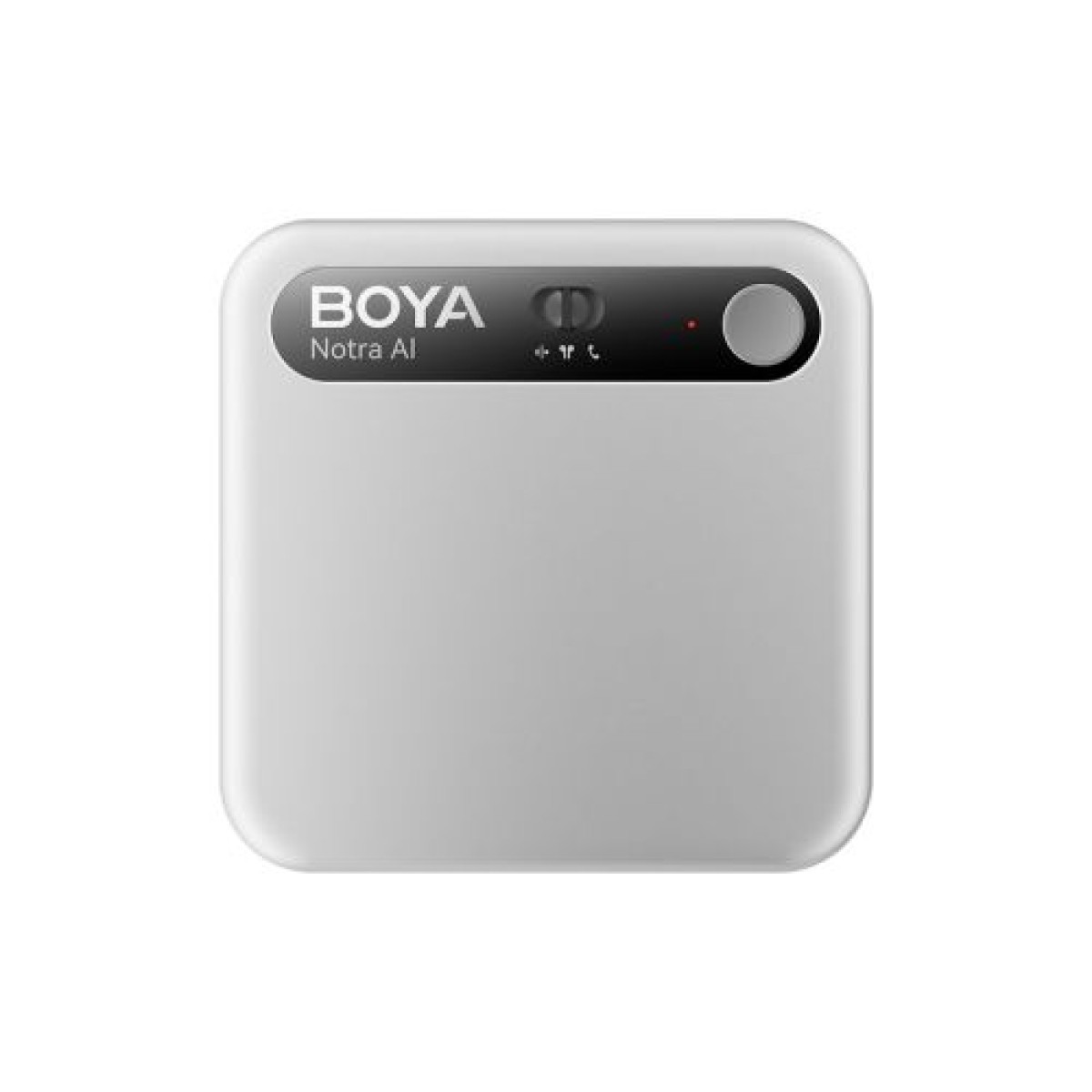 BOYA Notra AI Powered Audio Transcripter, Summanizer και ασύρματη συσκευή εγγραφής σημειώσεων, 64GB, Silver EU