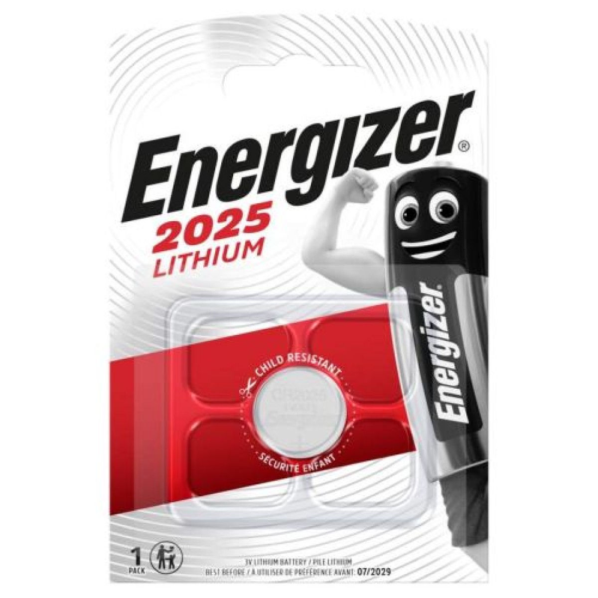 Μπαταρία Energizer (CR2025) Κουμπί λιθίου (1 μπαταρία / blister) 3V