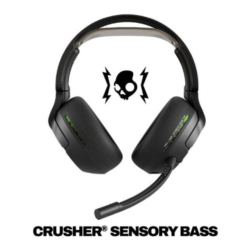 Skullcandy Crusher PLYR 720 Bluetooth Wireless Over-ear ακουστικά με μικρόφωνο, BT 5.3, για XBOX, Black EU (S6PXW-T964)