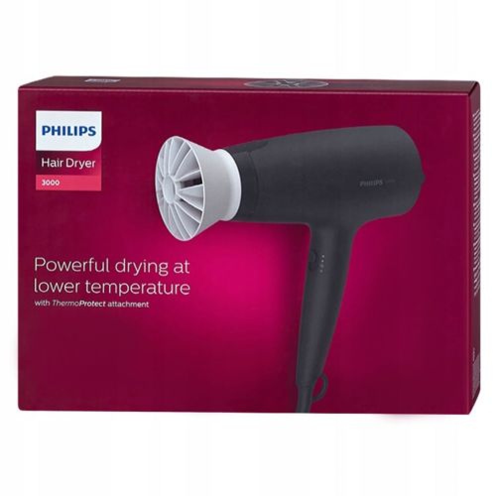 Σεσουάρ Philips 3000 Series BHD302/00 1600W, Μαύρο EU