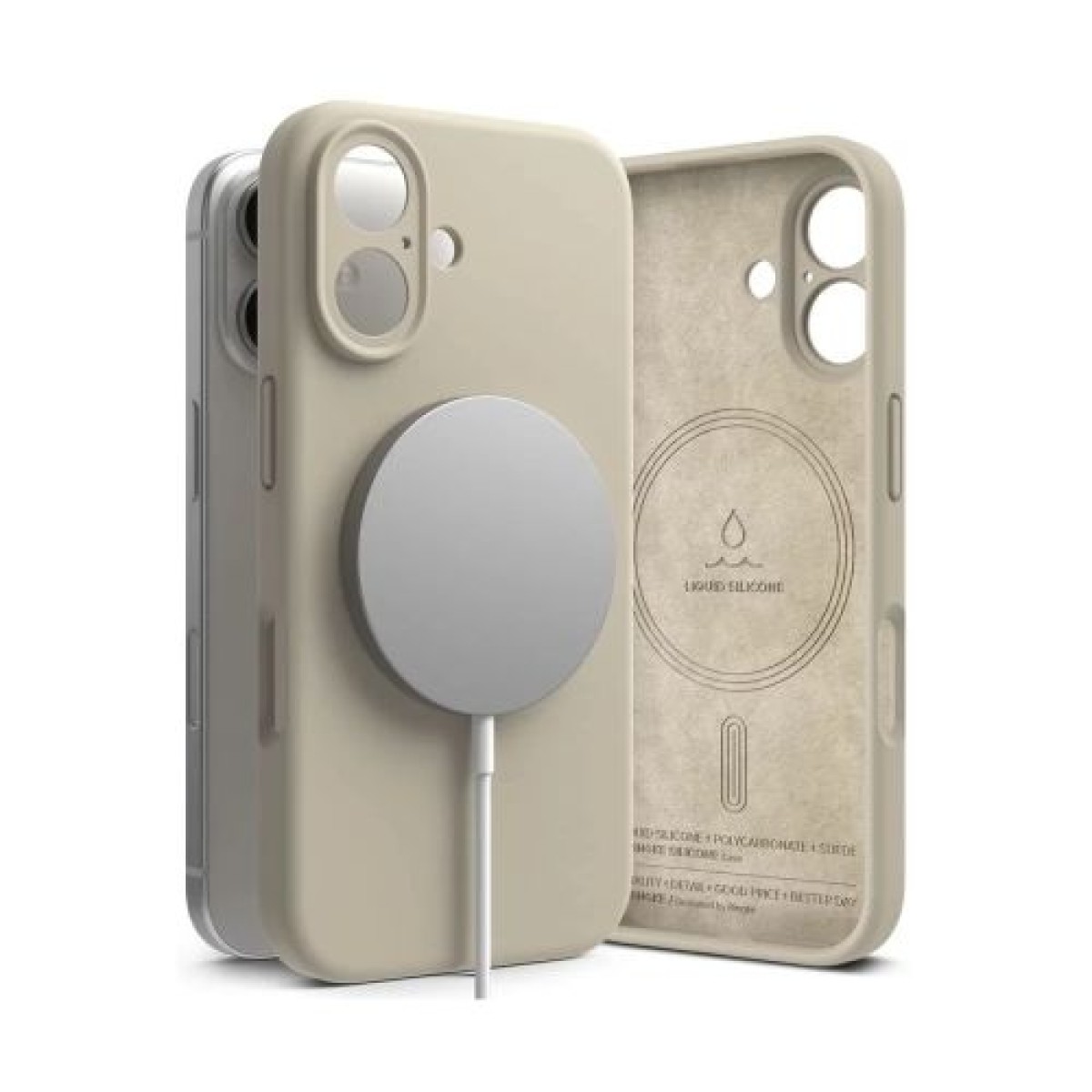 Θήκη Ringke iPhone 16 Μαγνητική πέτρα σιλικόνης