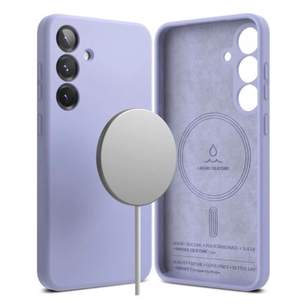 Θήκη Ringke Galaxy S25 σιλικόνης μαγνητική λεβάντα