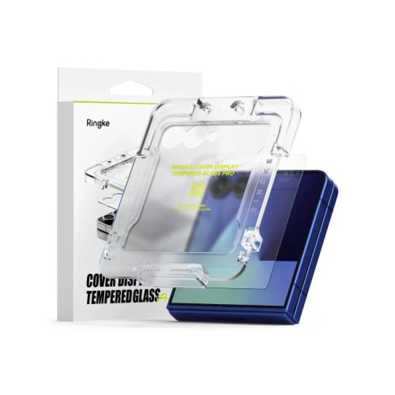 Ringke Galaxy Z Flip 7 Screen Protector Cover Display Premium Tempered Glass 9H (2 τμχ) Διαφανές
