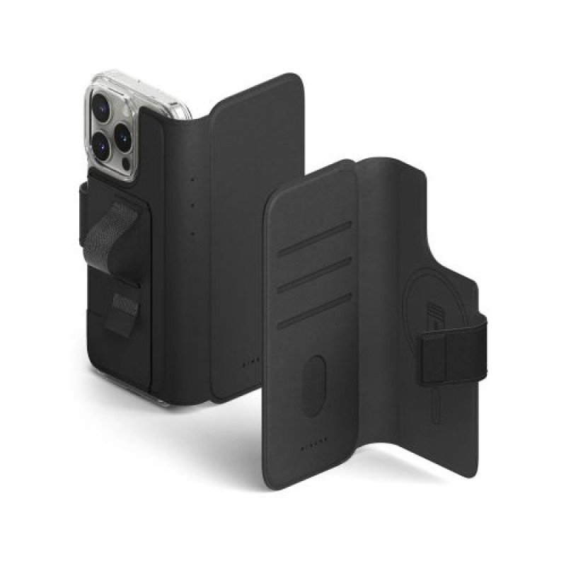 Ringke iPhone 16 Pro/16 Case Folio Grip Wallet Magnetic Black