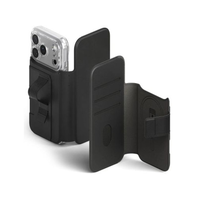 Ringke iPhone 17 Pro Max Case Folio Grip Wallet Magnetic Black