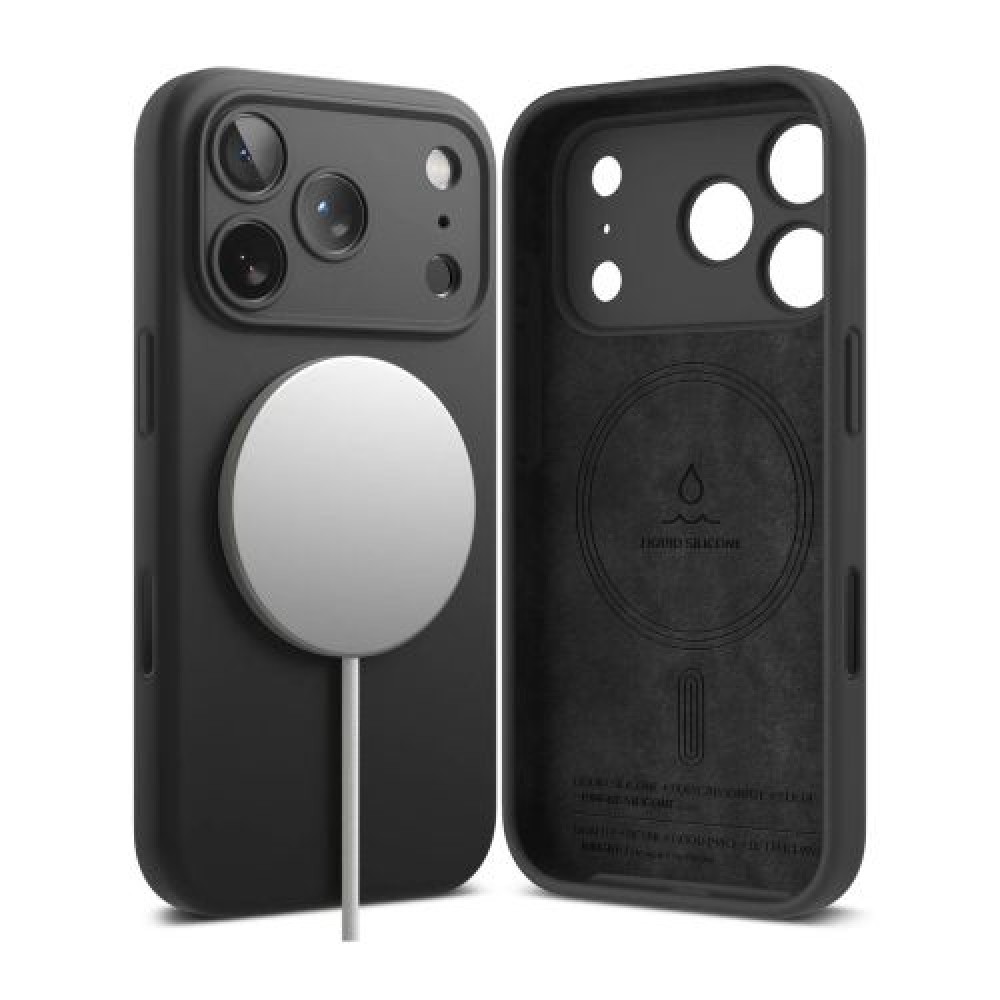 Θήκη Ringke iPhone 17 Pro Silicone Magnetic Black