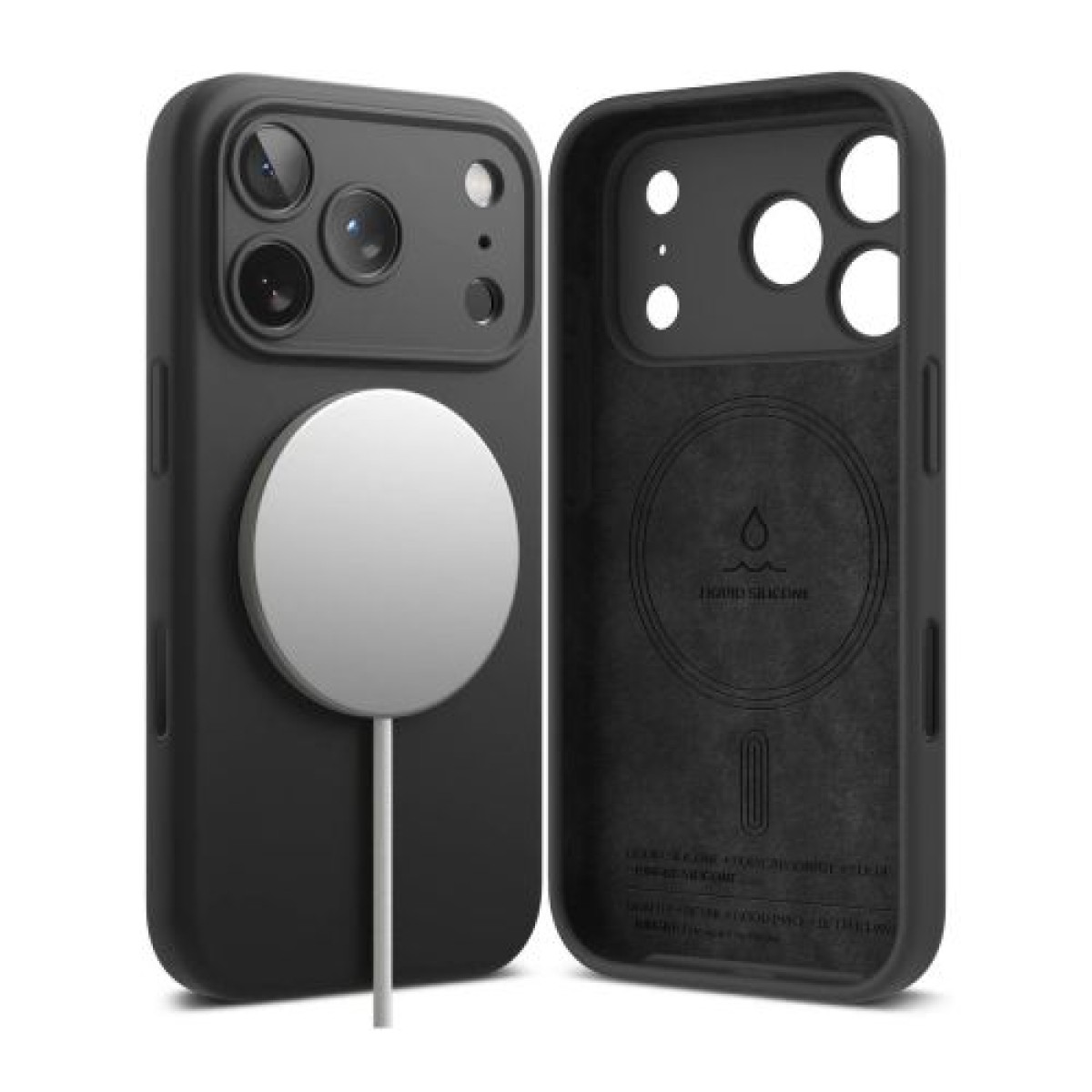 Θήκη Ringke iPhone 17 Pro Silicone Magnetic Black