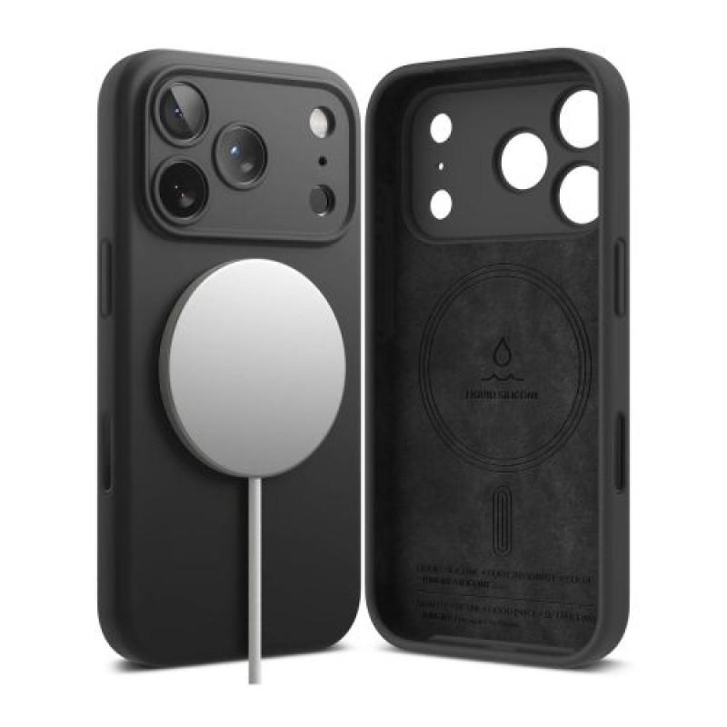 Θήκη Ringke iPhone 17 Pro Silicone Magnetic Black