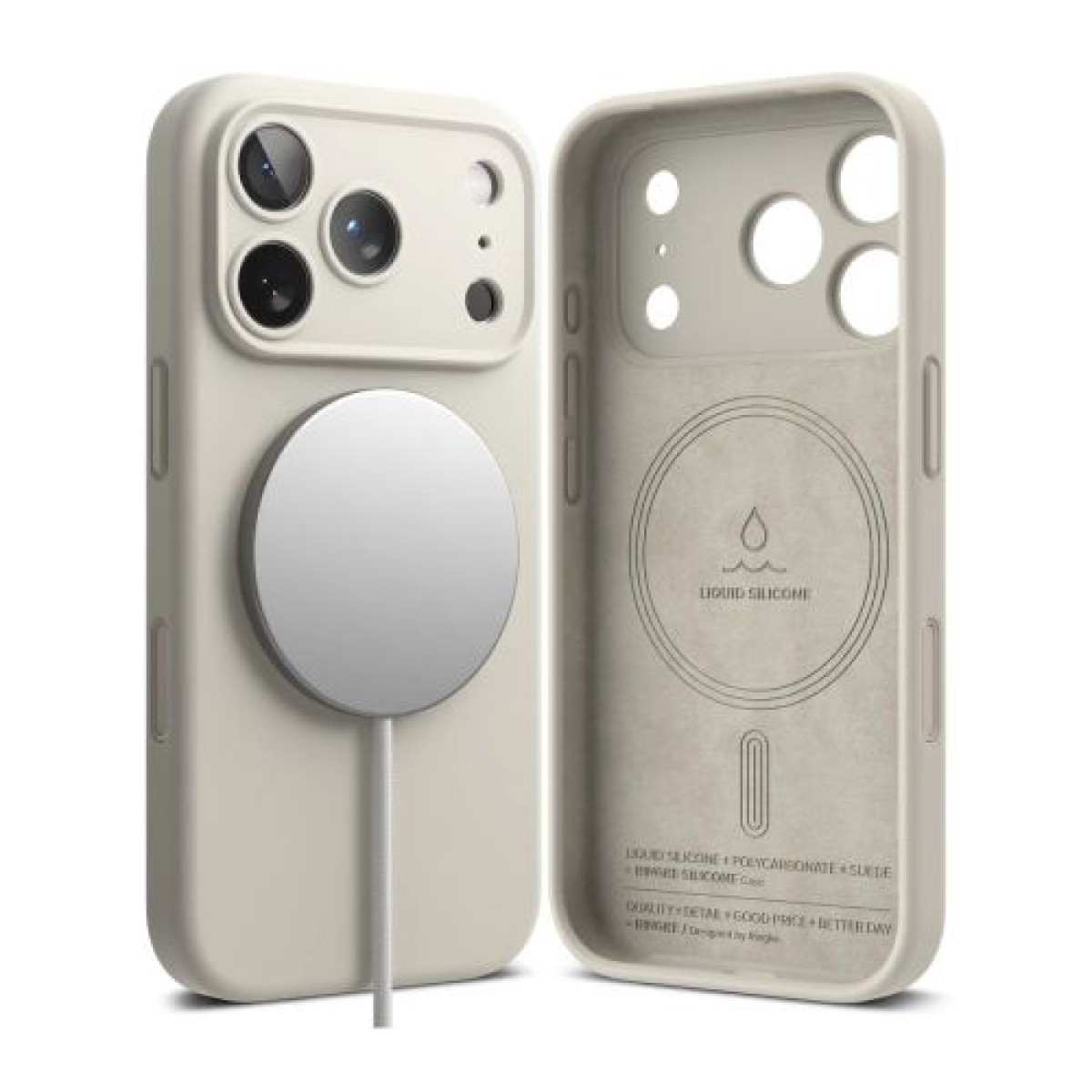 Ringke iPhone 17 Pro Case Μαγνητική πέτρα σιλικόνης