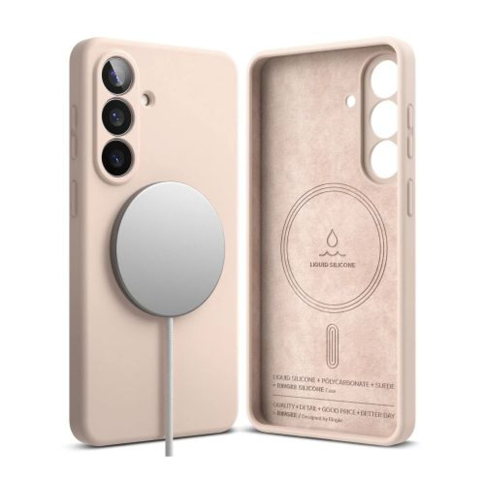 Θήκη Ringke Galaxy S26 Plus Μαγνητική ροζ άμμος σιλικόνης
