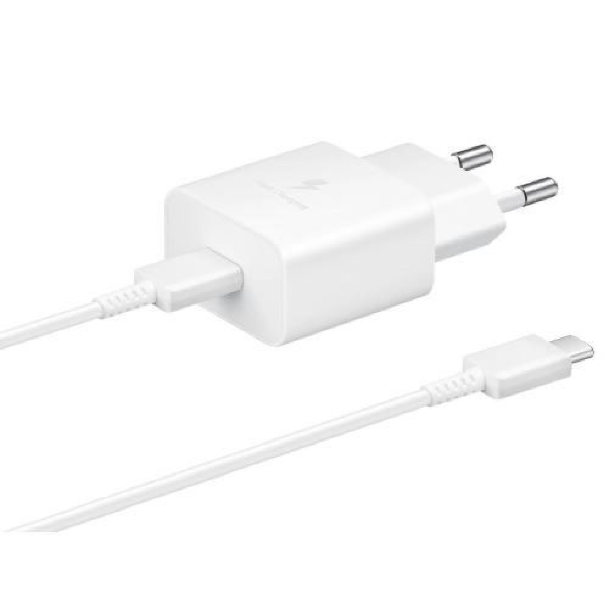 Φορτιστής ταξιδίου Samsung 15W EP-T1510X με καλώδιο Type-C σε Type-C (1m) Λευκό EU (EP-T1510XWEGEU)