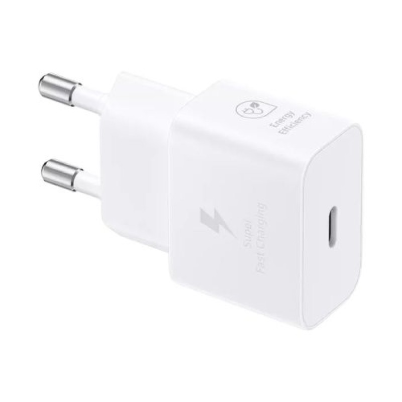 Φορτιστής ταξιδίου Samsung 25W EP-T2510X PD 3.0 με καλώδιο Type-C σε Type-C (1m) Λευκό EU (EP-T2510XWEGEU)
