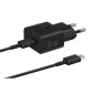 Φορτιστής ταξιδίου Samsung 25W EP-T2510X PD 3.0 με καλώδιο Type-C σε Type-C (1m) Μαύρο EU (EP-T2510XBEGEU)