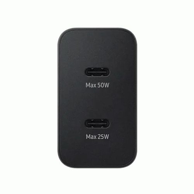 Samsung Travel Charger Duo 50W EP-T5020 με καλώδιο Type-C σε Type-C (1,8m) Μαύρο EU (EP-T5020XBEGEU)