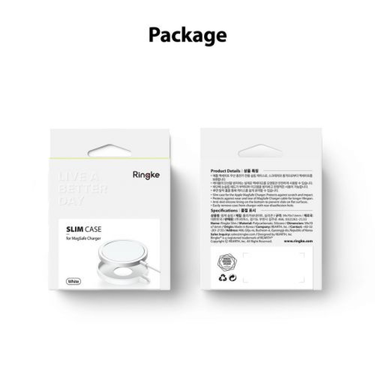 Φορτιστής Ringke MagSafe Θήκη Slim Matte Clear