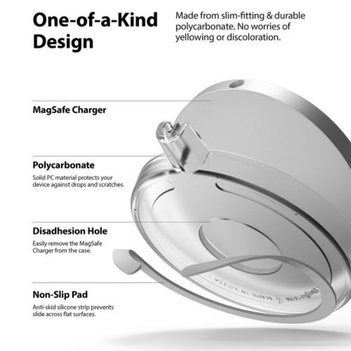Φορτιστής Ringke MagSafe Θήκη Slim Matte Clear