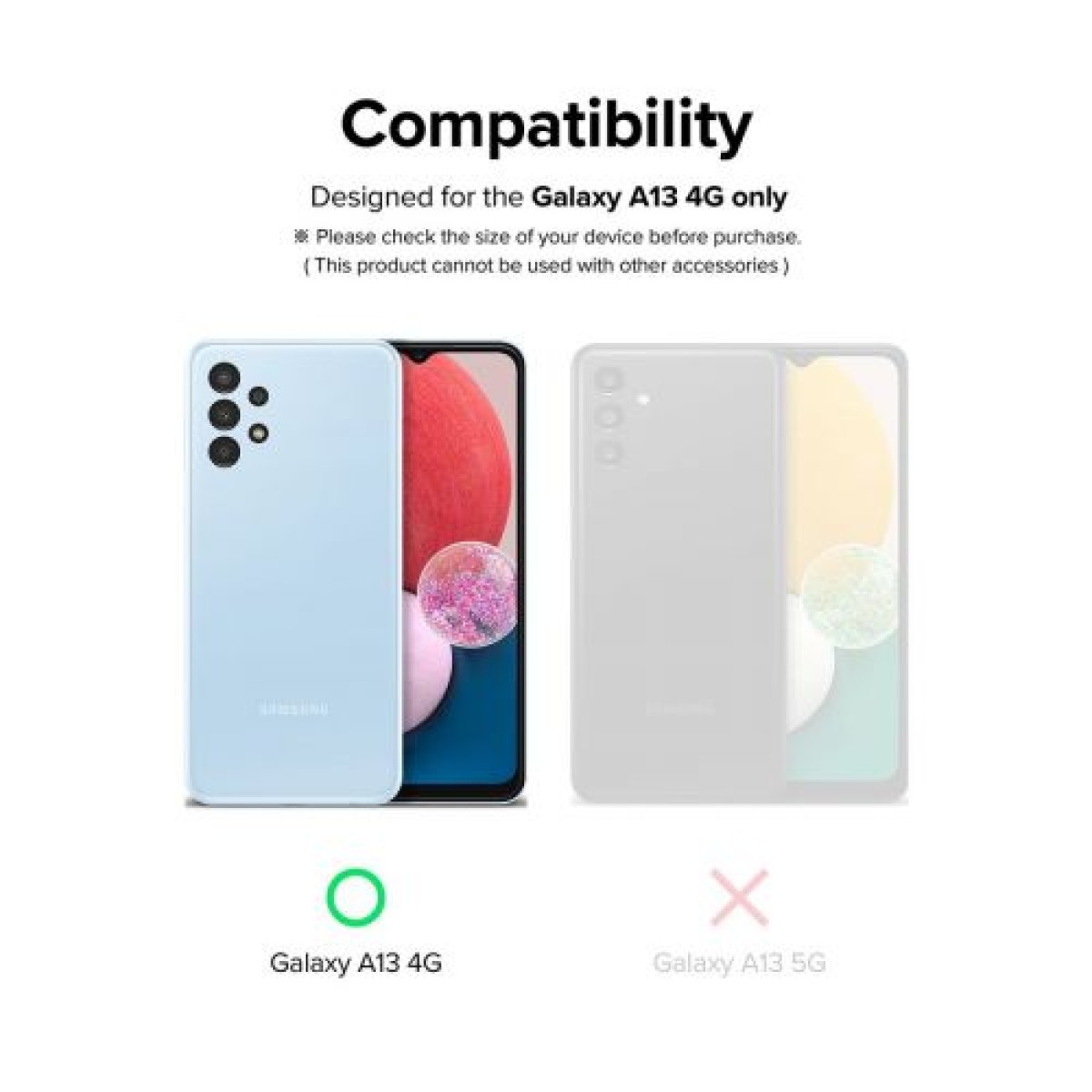 Ringke Galaxy A13 4G Camera Protector Full Cover Glass συσκευασία (3 τμχ) Μαύρο