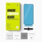Ringke iPhone 15 Pro Screen Protector Premium Tempered Glass 9H με διάφανη διάταξη εγκατάστασης