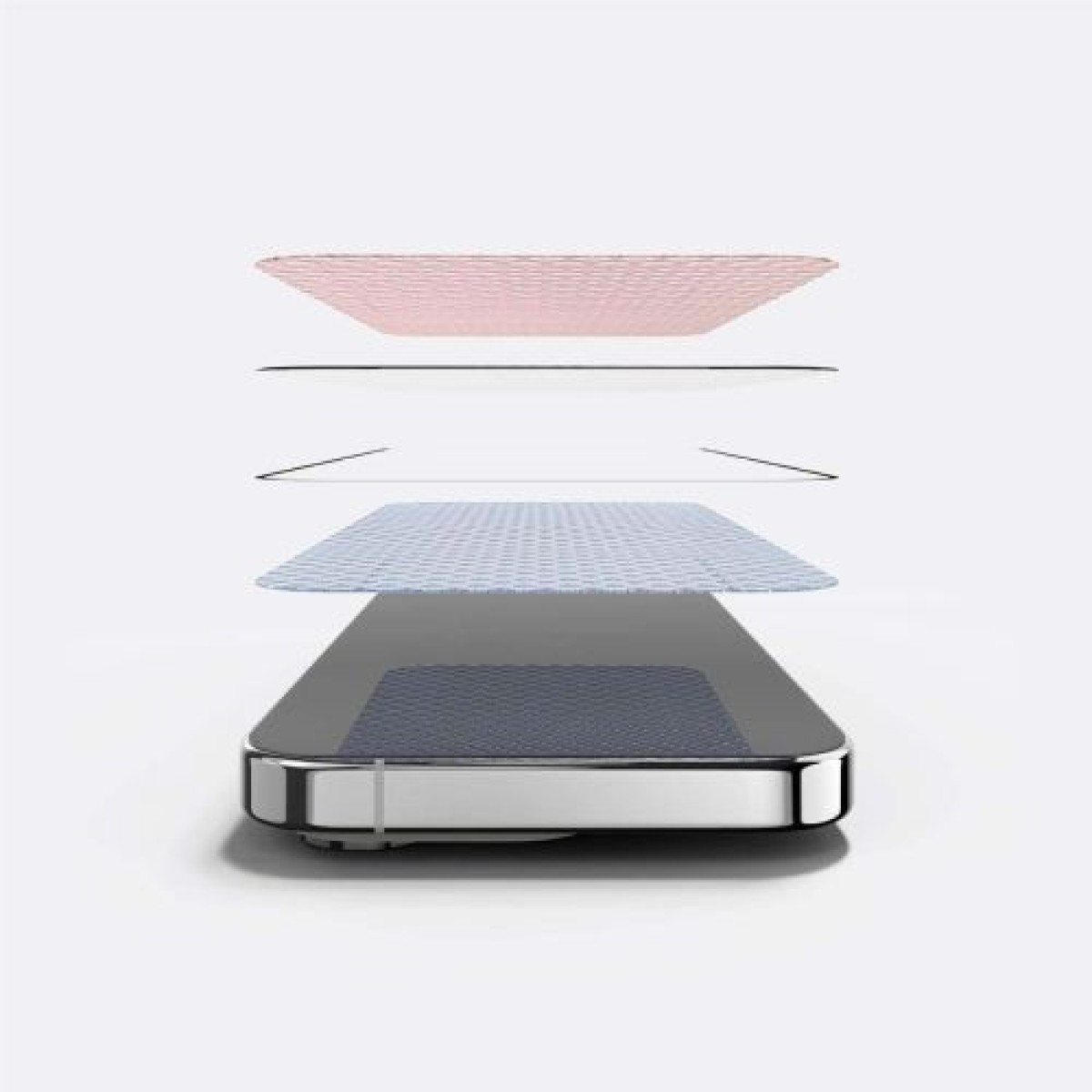 Ringke iPhone 15 Pro Screen Protector Premium Tempered Glass 9H με διάφανη διάταξη εγκατάστασης