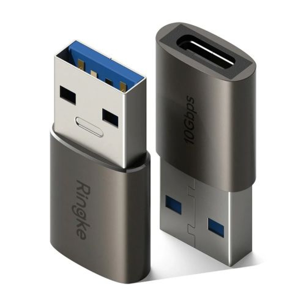 Μετατροπέας Ringke USB Αρσενικό σε Θηλυκό τύπου C (2 τεμ.) Gunmetal
