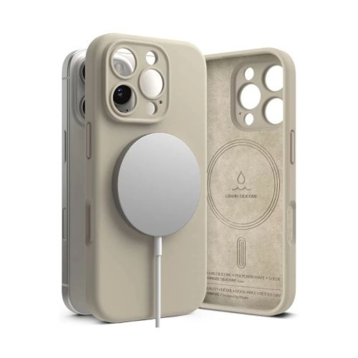 Μαγνητική πέτρα σιλικόνης Ringke iPhone 16 Pro Case